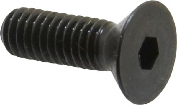 Holo-Krome - 5/16-18 UNC Hex Socket Drive, 82° Flat Screw - Alloy Steel, Black Oxide Finish, Fully Threaded, 1" OAL - Americas Industrial Supply