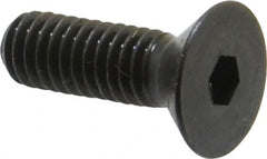 Holo-Krome - 5/16-18 UNC Hex Socket Drive, 82° Flat Screw - Alloy Steel, Black Oxide Finish, Fully Threaded, 1" OAL - Americas Industrial Supply