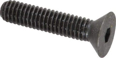 Holo-Krome - 5/16-18 UNC Hex Socket Drive, 82° Flat Screw - Alloy Steel, Black Oxide Finish, Fully Threaded, 1-1/2" OAL - Americas Industrial Supply