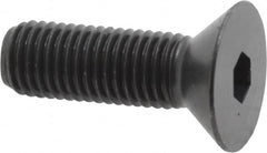 Holo-Krome - 5/16-24 UNF Hex Socket Drive, 82° Flat Screw - Alloy Steel, Black Oxide Finish, Fully Threaded, 1" OAL - Americas Industrial Supply