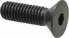 Holo-Krome - 3/8-16 UNC Hex Socket Drive, 82° Flat Screw - Alloy Steel, Black Oxide Finish, Fully Threaded, 1-1/4" OAL - Americas Industrial Supply