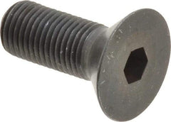Holo-Krome - 3/8-24 UNF Hex Socket Drive, 82° Flat Screw - Alloy Steel, Black Oxide Finish, Fully Threaded, 1" OAL - Americas Industrial Supply