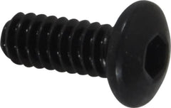 Holo-Krome - #10-24 UNC Hex Socket Drive, Button Screw - Alloy Steel, Black Oxide Finish, Fully Threaded, 1/2" Length Under Head - Americas Industrial Supply