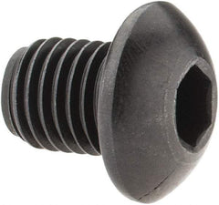 Holo-Krome - 5/16-24 UNF Hex Socket Drive, Button Screw - Alloy Steel, Black Oxide Finish, Fully Threaded, 3/8" Length Under Head - Americas Industrial Supply