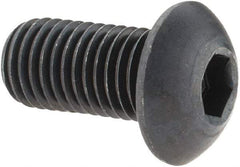 Holo-Krome - 5/16-24 UNF Hex Socket Drive, Button Screw - Alloy Steel, Black Oxide Finish, Fully Threaded, 5/8" Length Under Head - Americas Industrial Supply
