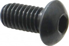 Holo-Krome - 3/8-16 UNC Hex Socket Drive, Button Screw - Alloy Steel, Black Oxide Finish, Fully Threaded, 3/4" Length Under Head - Americas Industrial Supply