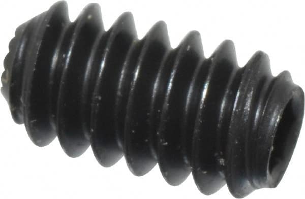Holo-Krome - #6-32 UNC, 1/4" OAL, Internal Knurl Point Set Screw - Grade 8 Alloy Steel, 1/16" Key - Americas Industrial Supply