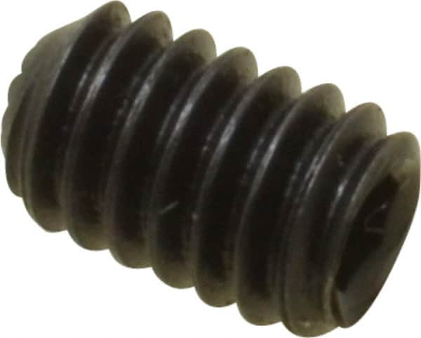 Holo-Krome - #8-32 UNC, 1/4" OAL, Internal Knurl Point Set Screw - Grade 8 Alloy Steel, 5/64" Key - Americas Industrial Supply