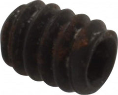 Holo-Krome - #10-24 UNC, 1/4" OAL, Internal Knurl Point Set Screw - Grade 8 Alloy Steel, 3/32" Key - Americas Industrial Supply