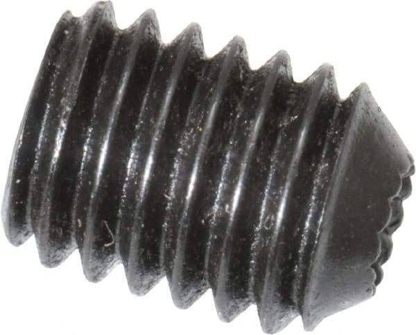 Holo-Krome - #10-32 UNF, 1/4" OAL, Internal Knurl Point Set Screw - Grade 8 Alloy Steel, 3/32" Key - Americas Industrial Supply