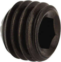 Holo-Krome - 1/4-28 UNF, 3/16" OAL, Internal Knurl Point Set Screw - Grade 8 Alloy Steel, 1/8" Key - Americas Industrial Supply