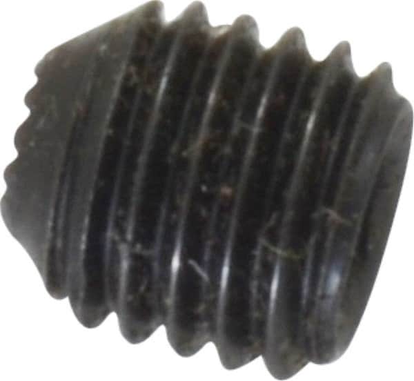 Holo-Krome - 1/4-28 UNF, 1/4" OAL, Internal Knurl Point Set Screw - Grade 8 Alloy Steel, 1/8" Key - Americas Industrial Supply