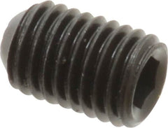 Holo-Krome - 1/4-28 UNF, 3/8" OAL, Internal Knurl Point Set Screw - Grade 8 Alloy Steel, 1/8" Key - Americas Industrial Supply