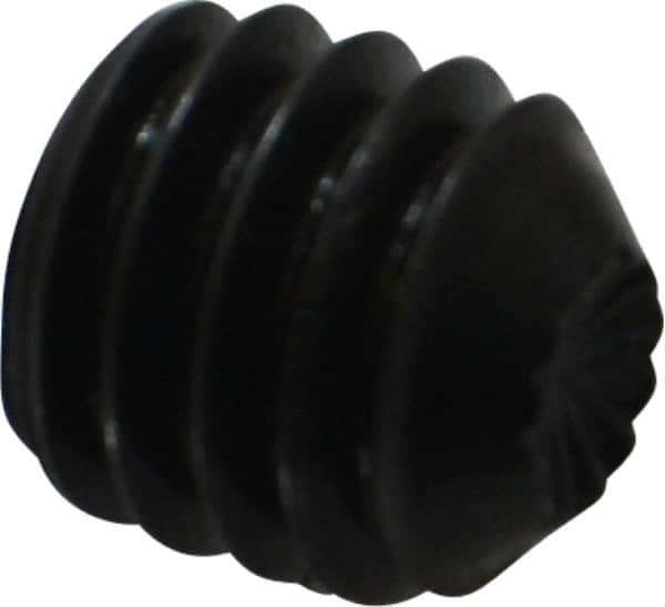 Holo-Krome - 5/16-18 UNC, 5/16" OAL, Internal Knurl Point Set Screw - Grade 8 Alloy Steel, 5/32" Key - Americas Industrial Supply