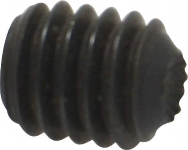Holo-Krome - 5/16-18 UNC, 3/8" OAL, Internal Knurl Point Set Screw - Grade 8 Alloy Steel, 5/32" Key - Americas Industrial Supply