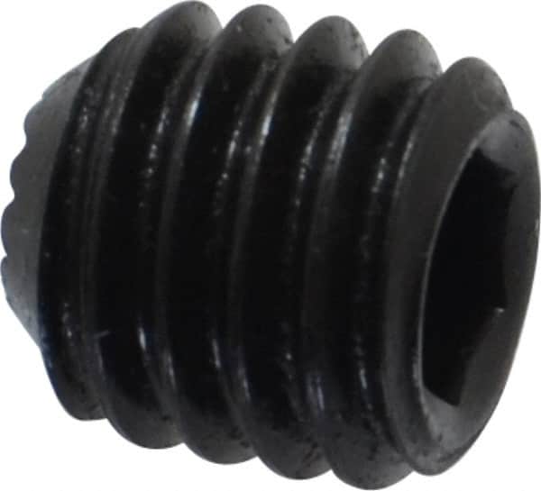 Holo-Krome - 3/8-16 UNC, 3/8" OAL, Internal Knurl Point Set Screw - Grade 8 Alloy Steel, 3/16" Key - Americas Industrial Supply