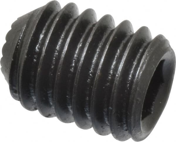 Holo-Krome - 3/8-16 UNC, 1/2" OAL, Internal Knurl Point Set Screw - Grade 8 Alloy Steel, 3/16" Key - Americas Industrial Supply