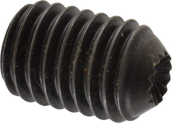 Holo-Krome - 1/2-13 UNC, 3/4" OAL, Internal Knurl Point Set Screw - Grade 8 Alloy Steel, 1/4" Key - Americas Industrial Supply