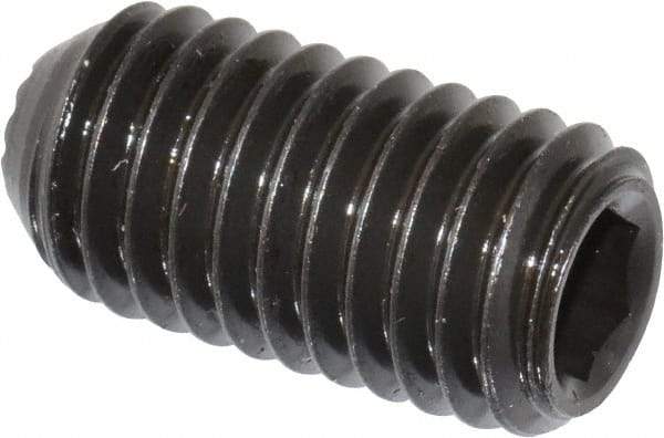 Holo-Krome - 1/2-13 UNC, 1" OAL, Internal Knurl Point Set Screw - Grade 8 Alloy Steel, 1/4" Key - Americas Industrial Supply
