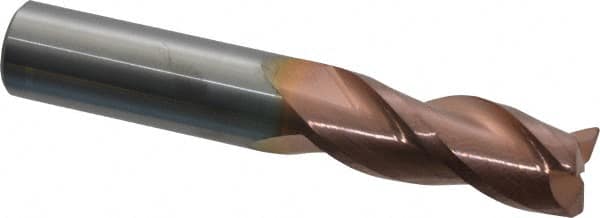 ProMax - 1/2" Diam 3 Flute Solid Carbide 0.02" Corner Radius End Mill - Americas Industrial Supply