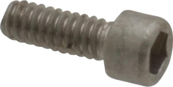 Holo-Krome - #2-56 UNC Hex Socket Drive, Socket Cap Screw - Grade 18-8 Stainless Steel, Uncoated, Fully Threaded, 1/4" Length Under Head - Americas Industrial Supply