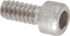 Holo-Krome - #4-40 UNC Hex Socket Drive, Socket Cap Screw - Grade 18-8 Stainless Steel, Uncoated, Fully Threaded, 1/4" Length Under Head - Americas Industrial Supply