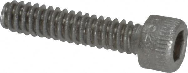 Holo-Krome - #4-40 UNC Hex Socket Drive, Socket Cap Screw - Grade 18-8 Stainless Steel, Uncoated, Fully Threaded, 1/2" Length Under Head - Americas Industrial Supply