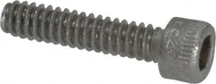 Holo-Krome - #4-40 UNC Hex Socket Drive, Socket Cap Screw - Grade 18-8 Stainless Steel, Uncoated, Fully Threaded, 1/2" Length Under Head - Americas Industrial Supply