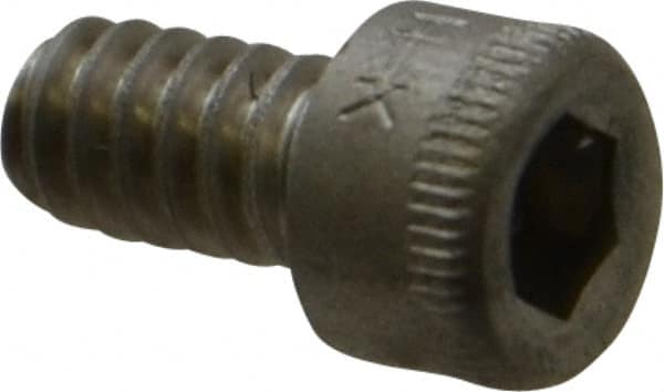 Holo-Krome - #6-32 UNC Hex Socket Drive, Socket Cap Screw - Grade 18-8 Stainless Steel, Uncoated, Fully Threaded, 1/4" Length Under Head - Americas Industrial Supply