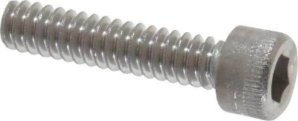 Holo-Krome - #6-32 UNC Hex Socket Drive, Socket Cap Screw - Grade 18-8 Stainless Steel, Uncoated, Fully Threaded, 5/8" Length Under Head - Americas Industrial Supply