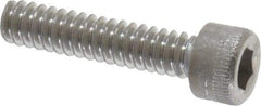 Holo-Krome - #6-32 UNC Hex Socket Drive, Socket Cap Screw - Grade 18-8 Stainless Steel, Uncoated, Fully Threaded, 5/8" Length Under Head - Americas Industrial Supply