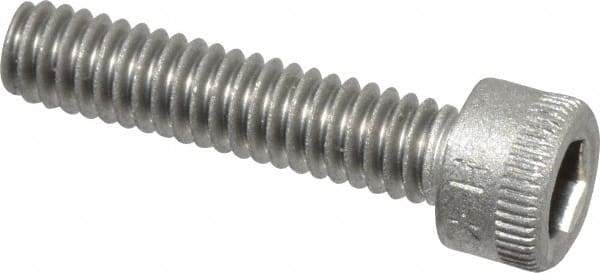 Holo-Krome - #8-32 UNC Hex Socket Drive, Socket Cap Screw - Grade 18-8 Stainless Steel, Uncoated, Fully Threaded, 3/4" Length Under Head - Americas Industrial Supply