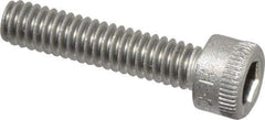 Holo-Krome - #8-32 UNC Hex Socket Drive, Socket Cap Screw - Grade 18-8 Stainless Steel, Uncoated, Fully Threaded, 3/4" Length Under Head - Americas Industrial Supply