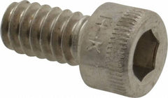 Holo-Krome - #10-24 UNC Hex Socket Drive, Socket Cap Screw - Grade 18-8 Stainless Steel, Uncoated, Fully Threaded, 3/8" Length Under Head - Americas Industrial Supply