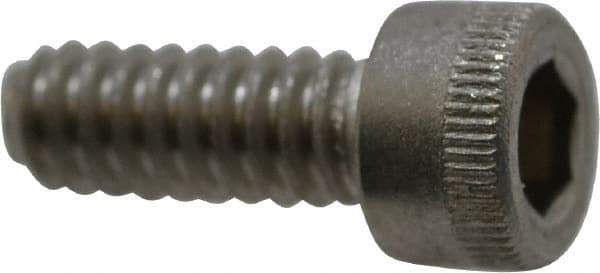 Holo-Krome - #10-24 UNC Hex Socket Drive, Socket Cap Screw - Grade 18-8 Stainless Steel, Uncoated, Fully Threaded, 1/2" Length Under Head - Americas Industrial Supply