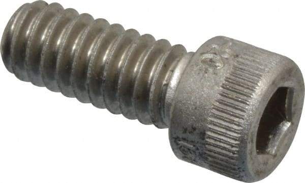 Holo-Krome - 1/4-20 UNC Hex Socket Drive, Socket Cap Screw - Grade 18-8 Stainless Steel, Uncoated, Fully Threaded, 5/8" Length Under Head - Americas Industrial Supply