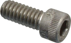 Holo-Krome - 1/4-20 UNC Hex Socket Drive, Socket Cap Screw - Grade 18-8 Stainless Steel, Uncoated, Fully Threaded, 5/8" Length Under Head - Americas Industrial Supply