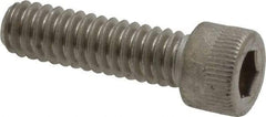 Holo-Krome - 1/4-20 UNC Hex Socket Drive, Socket Cap Screw - Grade 18-8 Stainless Steel, Uncoated, Fully Threaded, 7/8" Length Under Head - Americas Industrial Supply