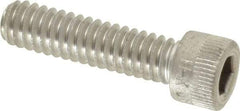 Holo-Krome - 1/4-20 UNC Hex Socket Drive, Socket Cap Screw - Grade 18-8 Stainless Steel, Uncoated, Fully Threaded, 1" Length Under Head - Americas Industrial Supply