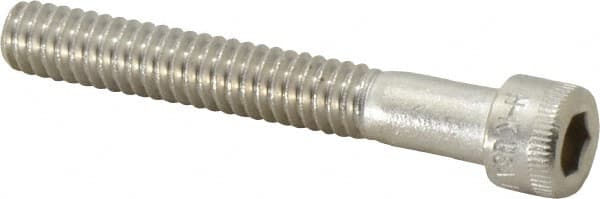 Holo-Krome - 1/4-20 UNC Hex Socket Drive, Socket Cap Screw - Grade 18-8 Stainless Steel, Uncoated, Partially Threaded, 1-3/4" Length Under Head - Americas Industrial Supply