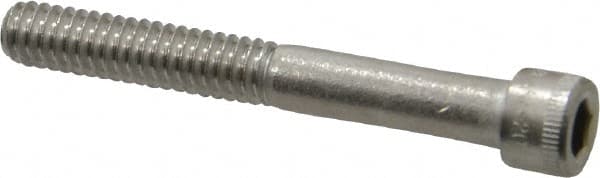 Holo-Krome - 1/4-20 UNC Hex Socket Drive, Socket Cap Screw - Grade 18-8 Stainless Steel, Uncoated, Partially Threaded, 2" Length Under Head - Americas Industrial Supply