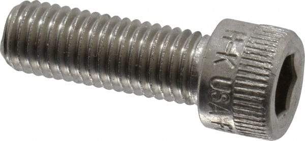 Holo-Krome - 1/4-28 UNF Hex Socket Drive, Socket Cap Screw - Grade 18-8 Stainless Steel, Uncoated, Fully Threaded, 3/4" Length Under Head - Americas Industrial Supply