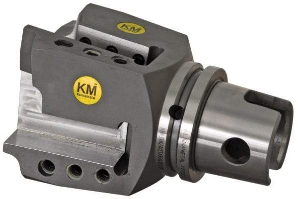 Kennametal - Right Hand Cut, KM63XMZ Modular Connection, Adapter/Mount Lathe Modular Clamping Unit - Through Coolant, Series STAR Straight Side Mount - Exact Industrial Supply