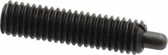 Gibraltar - 10-32, 3/4" Thread Length, 1/8" Plunger Projection, Steel Threaded Spring Plunger - 0.092" Max Plunger Diam, 3/4" Plunger Length, 2.9 Lb Init End Force, 11.1 Lb Final End Force - Americas Industrial Supply