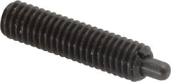 Gibraltar - 10-32, 3/4" Thread Length, 1/8" Plunger Projection, Steel Threaded Spring Plunger - 0.092" Max Plunger Diam, 3/4" Plunger Length, 1.3 Lb Init End Force, 2.7 Lb Final End Force - Americas Industrial Supply