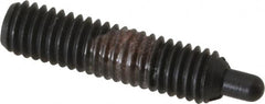 Gibraltar - 10-32, 3/4" Thread Length, 1/8" Plunger Projection, Steel Threaded Spring Plunger - 0.092" Max Plunger Diam, 3/4" Plunger Length, 1.3 Lb Init End Force, 2.7 Lb Final End Force - Americas Industrial Supply