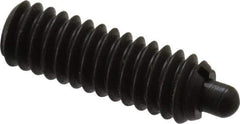 Gibraltar - 1/4-20, 3/4" Thread Length, 1/8" Plunger Projection, Steel Threaded Spring Plunger - 0.118" Max Plunger Diam, 3/4" Plunger Length, 2 Lb Init End Force, 9 Lb Final End Force - Americas Industrial Supply