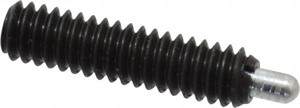 Gibraltar - 1/4-20, 1" Thread Length, 3/16" Plunger Projection, Steel Threaded Spring Plunger - 0.118" Max Plunger Diam, 1" Plunger Length, 1 Lb Init End Force, 4 Lb Final End Force - Americas Industrial Supply