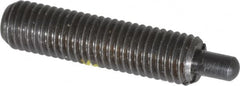 Gibraltar - 1/4-28, 1" Thread Length, 3/16" Plunger Projection, Steel Threaded Spring Plunger - 0.118" Max Plunger Diam, 1" Plunger Length, 1 Lb Init End Force, 4 Lb Final End Force - Americas Industrial Supply