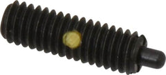 Gibraltar - 5/16-18, 1" Thread Length, 3/16" Plunger Projection, Steel Threaded Spring Plunger - 0.135" Max Plunger Diam, 1" Plunger Length, 3 Lb Init End Force, 15 Lb Final End Force - Americas Industrial Supply